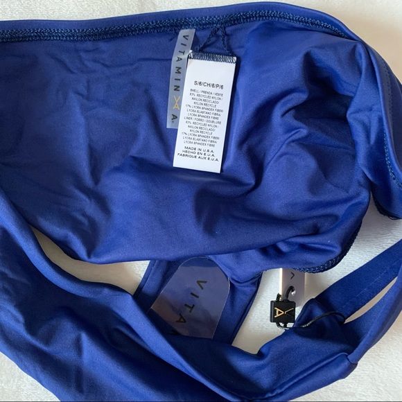NWT Vitamin A Emelia Triple Strap  EcoLux Bottom in Sapphire - Picture 6 of 7